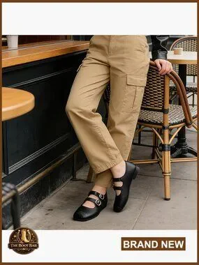 Shoes | Womens Square Toe Mary Jane Flats With Buckle Strap Slip On ...